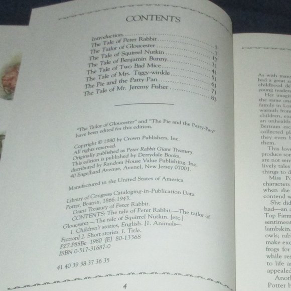 Giant Treasury pf Peter Rabbit (Hardcover Book,,1980) - Picture 2 of 3